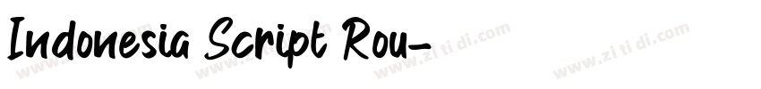 Indonesia Script Rou字体转换